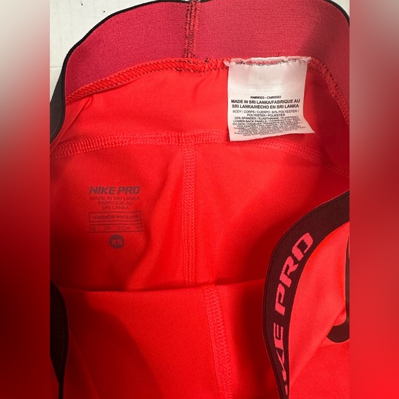 NIKE Women's Dri- Fit Yoga/Gym Workout Capris Leggings Pink Size XS‎ Pre-owned - Picture 6 of 8